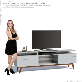 Rack para Sala TV 65 Polegadas Classic 2G Mais 2.2 Imcal Branco