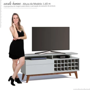 Rack Pequeno TV 55 Polegadas Classic Mais AD 1.4 Imcal Branco