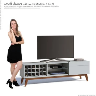 Rack Para Sala TV até 65 Polegadas Classic AD 1.8 Imcal Branco