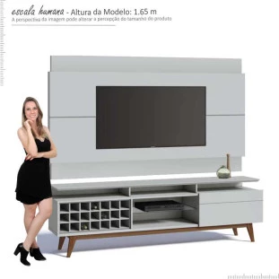 Rack com Painel Para TV Classic AD Mais 2.2 Imcal Branco