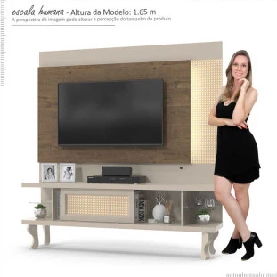 Home Luminos Para TV 46 Polegadas Patrimar Demolição/Off White