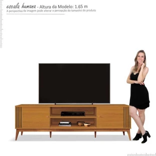 Rack Legacy 2.0 Para TV 75 Polegadas EDN Cedro Natural