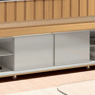 Rack Para TV 1.80cm 75 Polegadas Thor 1.8 EDN Freijo/Fendi