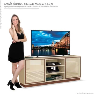 Rack Sala Van Gogh Para TV 58 Polegadas EDN Off White