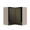 Módulo Armário Aéreo Canto L 88x76x34cm Vidro Reflecta 100% MDF Cozinha Provence Robel Fendi