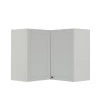 Módulo Armário Aéreo Canto L 68x76x34cm 100% MDF Cozinha Provence Robel Branco/Branco Matte
