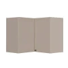 Módulo Armário Aéreo Canto L 68x96x56cm 100% MDF Cozinha Provence Robel Fendi/Fendi Matte
