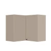 Módulo Armário Aéreo Canto L 68x76x34cm 100% MDF Cozinha Provence Robel Fendi/Fendi Matte