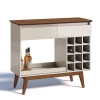 Aparador Para Sala de Jantar 113cm Adega Classic AD Imcal Off White/Freijó