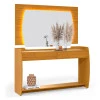 Aparador Com Espelho Sala Estar Sublime Gelius Naturale/Off White