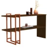 Aparador 136cm Pés Ferro 4034 Luxo JB Bechara Canela/Bronze