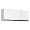 Armário Aéreo Aço 3 Portas Cozinha Gaia 150cm Cozimax Branco