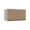 Módulo Armário Aéreo 60cm Porta Basculante 100% MDF Cozinha Modulada Gold Robel Fendi/Hanover