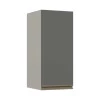 Módulo Armário Aéreo 68x30 1 Porta 100% MDF Cozinha Modulada Gold Robel Fendi/Cinza