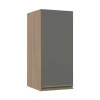 Módulo Armário Aéreo 68x30 1 Porta 100% MDF Cozinha Modulada Gold Robel Hanover/Cinza
