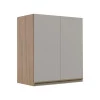 Módulo Armário Aéreo 68x60 2 Portas 100% MDF Cozinha Modulada Gold Robel Hanover/Fendi