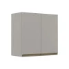 Módulo Armário Aéreo 68x70 2 Portas 100% MDF  Cozinha Modulada Gold Robel Fendi/Fendi