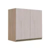 Módulo Armário Aéreo 68x70 2 Portas 100% MDF Cozinha Modulada Gold Robel Hanover/Aspen