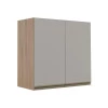 Módulo Armário Aéreo 68x70 2 Portas 100% MDF Cozinha Modulada Gold Robel Hanover/Fendi