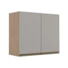 Módulo Armário Aéreo 68x80 2 Portas 100% MDF Cozinha Modulada Gold Robel Hanover/Fendi