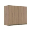 Módulo Armário Aéreo 68x80 2 Portas 100% MDF Cozinha Modulada Gold Robel Hanover/Hanover