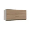 Módulo Armário Aéreo 70cm Porta Basculante 100% MDF Cozinha Modulada Gold Robel Fendi/Hanover