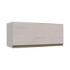 Módulo Armário Aéreo 80cm Porta Basculante 100% MDF Cozinha Modulada Gold Robel Fendi/Aspen