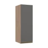 Módulo Armário Aéreo 88x30 1 Porta 100% MDF Cozinha Modulada Gold Robel Hanover/Cinza