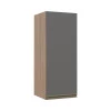 Módulo Armário Aéreo 88x35 1 Porta 100% MDF Cozinha Modulada Gold Robel Hanover/Cinza
