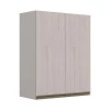 Módulo Armário Aéreo 88x70 2 Portas 100% MDF Cozinha Modulada Gold Robel Fendi/Aspen