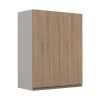 Módulo Armário Aéreo 88x70 2 Portas 100% MDF Cozinha Modulada Gold Robel Fendi/Hanover