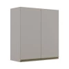 Módulo Armário Aéreo 88x80 2 Portas 100% MDF  Cozinha Modulada Gold Robel Fendi/Fendi