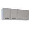 Armário Aéreo de Cozinha Aço 4 Portas Juno/Apolo 150 Cozimax Cinza Argila