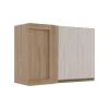 Módulo Armário Aéreo 68x100 Canto Reto Direito 100% MDF Cozinha Modulada Gold Robel Hanover/Aspen