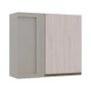 Módulo Armário Aéreo 88x100 Canto Reto Direito 100% MDF Cozinha Modulada Gold Robel Fendi/Aspen