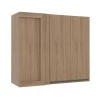 Módulo Armário Aéreo 88x100 Canto Reto Direito 100% MDF Cozinha Modulada Gold Robel Hanover/Hanover