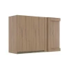 Módulo Armário Aéreo 68x100 Canto Reto Esquerdo 100% MDF Cozinha Modulada Gold Robel Hanover/Hanover