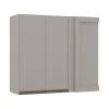 Módulo Armário Aéreo 88x100 Canto Reto Esquerdo 100% MDF Cozinha Modulada Gold Robel Fendi/Fendi