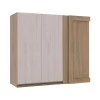 Módulo Armário Aéreo 88x100 Canto Reto Esquerdo 100% MDF Cozinha Modulada Gold Robel Hanover/Aspen