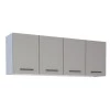 Armário Aéreo de Cozinha Aço 4 Portas Juno/Apolo 160 Cozimax Cinza Argila