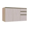 Módulo Balcão 120cm 3 Gavetas 100% MDF Cozinha Modulada Gold Robel Hanover/Aspen