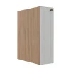 Módulo Balcão 20cm 1 Porta 100% MDF Cozinha Modulada Provence Robel Hanover/Branco Matte