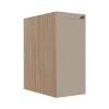 Módulo Balcao 30cm 1 Porta 100% MDF Cozinha Modulada Provence Robel Hanover/Fendi Matte