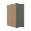 Módulo Balcao 30cm 1 Porta 100% MDF Cozinha Modulada Provence Robel Hanover/Salvia Matte