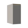 Módulo Balcão 30cm 1 Porta 100% MDF Cozinha Modulada Gold Robel Fendi/Cinza