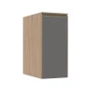 Módulo Balcão 30cm 1 Porta 100% MDF Cozinha Modulada Gold Robel Hanover/Cinza