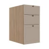 Módulo Balcao 35cm 3 Gavetas 100% MDF Cozinha Modulada Provence Robel Hanover/Fendi Matte