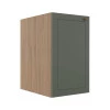 Módulo Balcao 40cm 1 Porta 100% MDF Cozinha Modulada Provence Robel Hanover/Salvia Matte