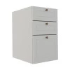 Módulo Balcao 40cm 3 Gavetas 100% MDF Cozinha Modulada Provence Robel Branco/Branco Matte