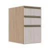 Módulo Balcão 40cm 3 Gavetas 100% MDF Cozinha Modulada Gold Robel Hanover/Aspen